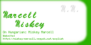 marcell miskey business card